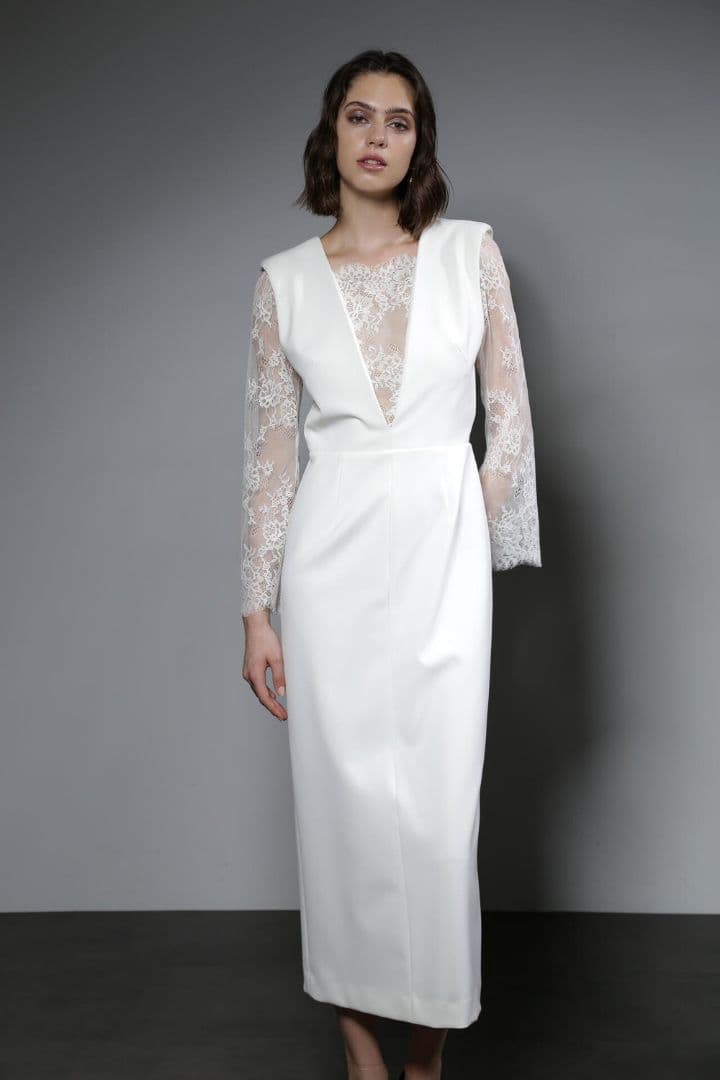 [Alunc] レースコンビドレス PINKY&DIANNE ドレスワンピース