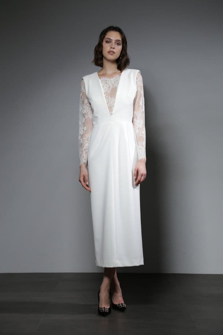 [Alunc] レースコンビドレス PINKY&DIANNE ドレスワンピース