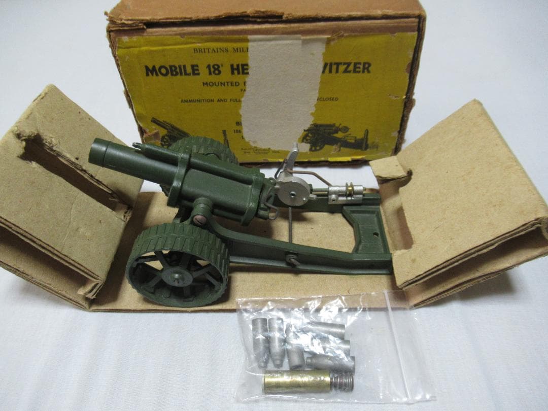 ◆未使用 1930年頃 イングランド製◆W・ブリテン 機動型18インチ重榴弾砲