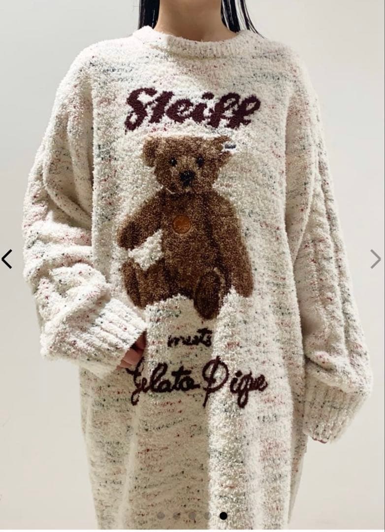 Steiff クマ刺繍 ニットルームウェア★期間限定値下げ★