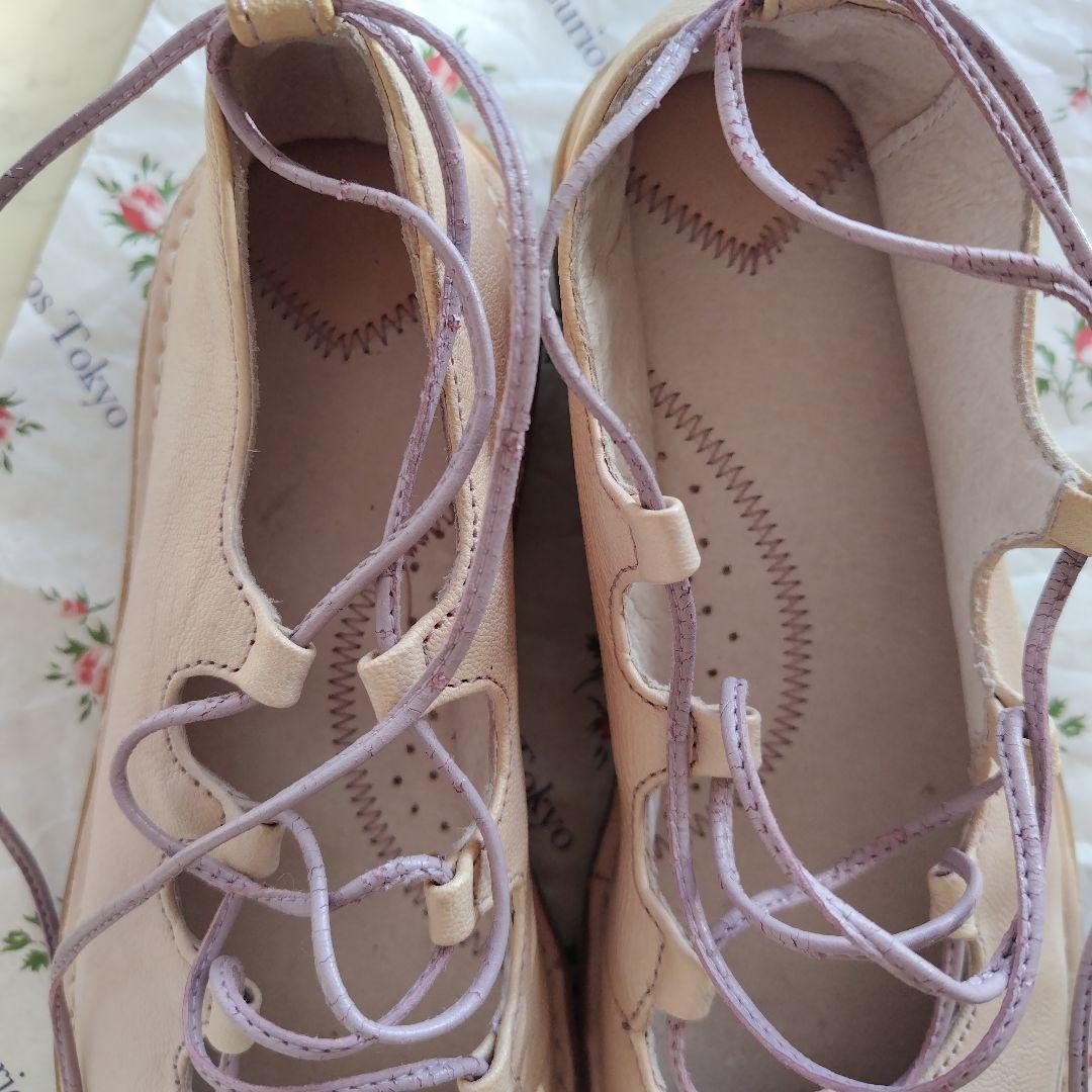 アンティーク〜ヴィンテージ　レースアップシューズ