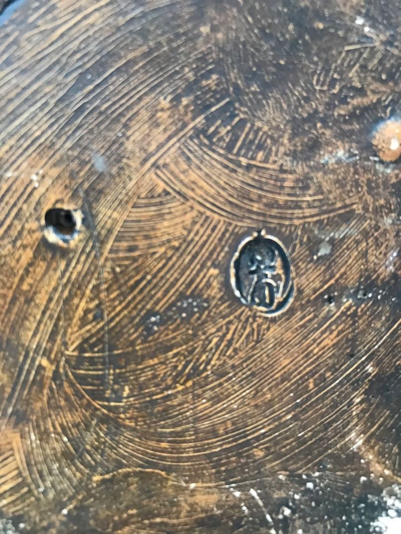 希少 京焼 野晒し髑髏 ドクロ 在銘 置物 陶器 昭和 骨董 珍品 レア