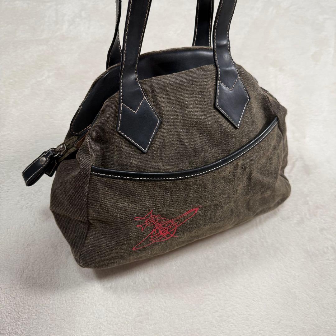 Vivienne Westwood ヤスミン デニム ハンドバッグ オーブ