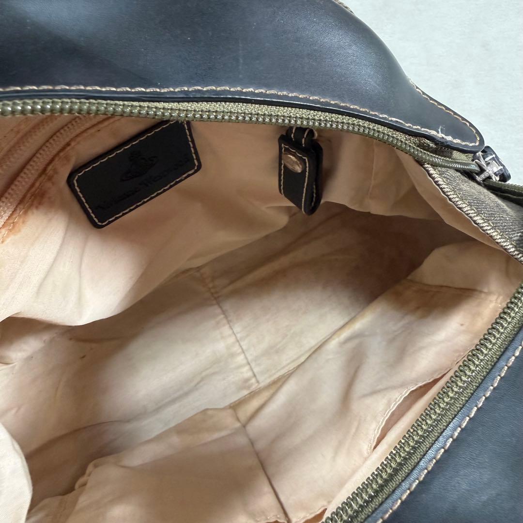 Vivienne Westwood ヤスミン デニム ハンドバッグ オーブ