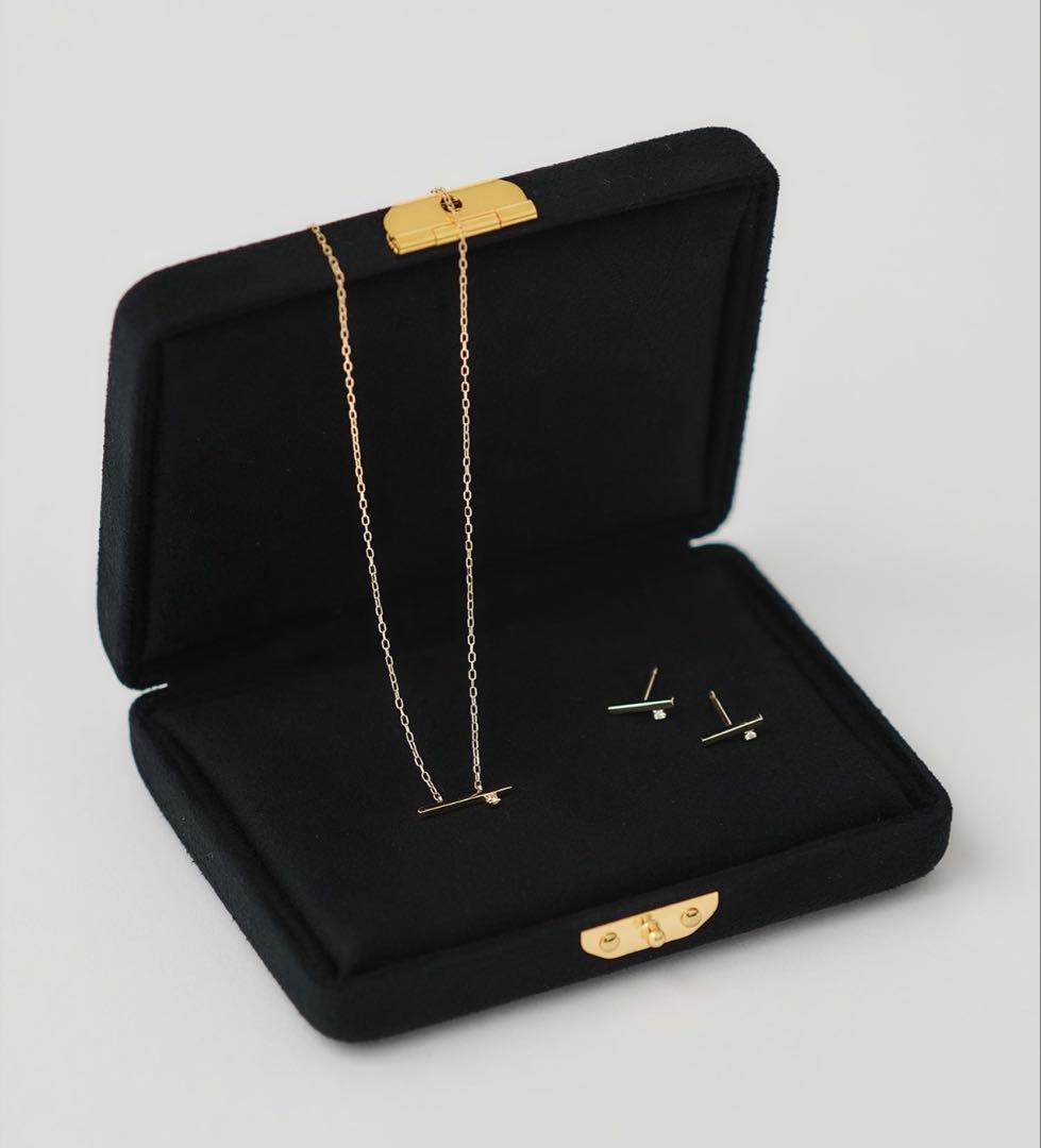 Hirotaka モスキート ダイヤモンドバーピアス <エストネーション別注>