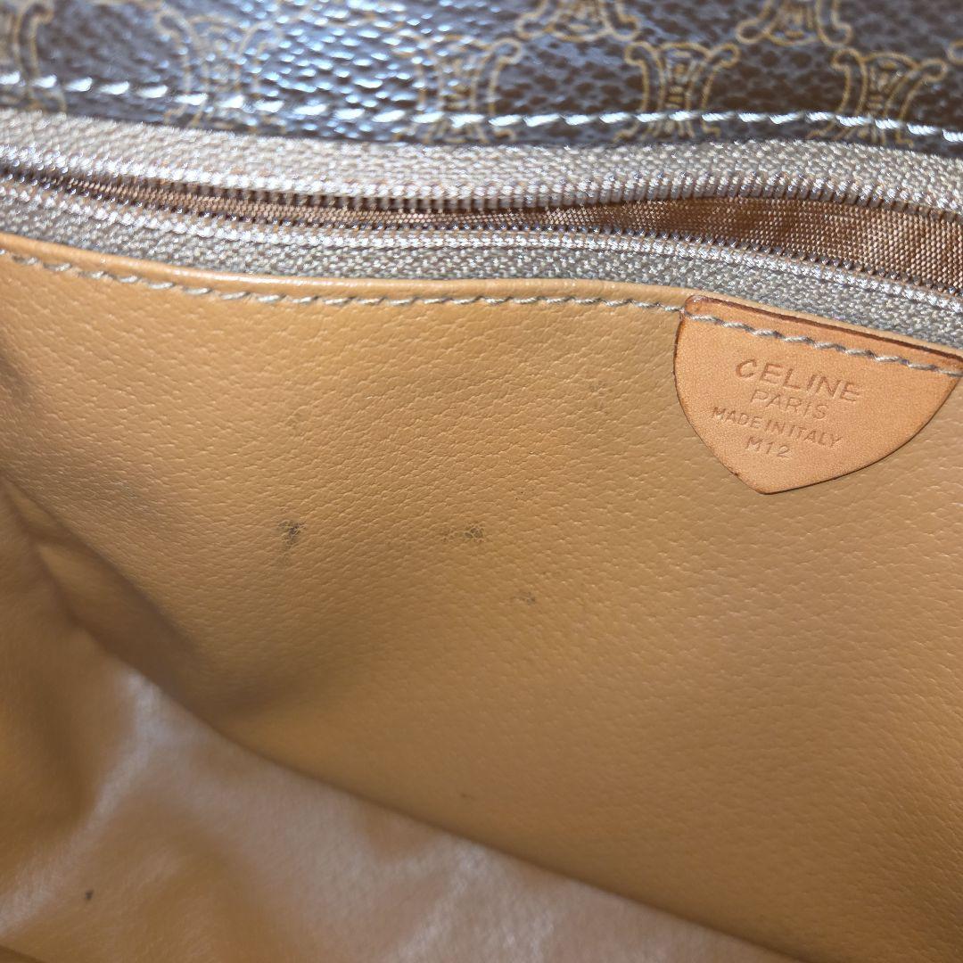 【CELINE】セリーヌ マカダム柄 サークルロゴ金具 ショルダーバッグ M12