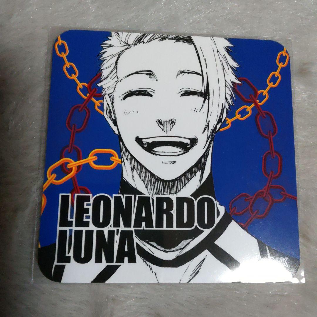 ルナ　レオナルド　缶バッジ　プリンスカフェ　コースター　ブルーロック　ブルロ