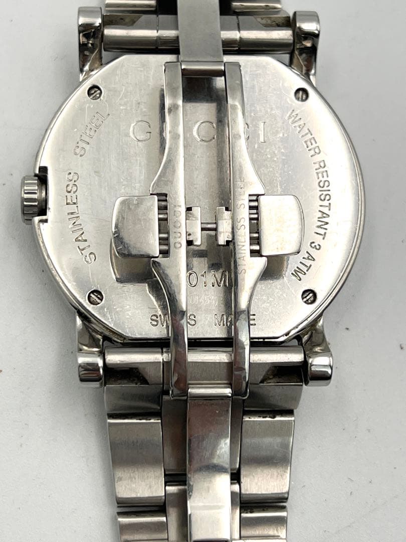 GUCCI Gクロノ デイデイト クォーツ 電池交換済 稼働品