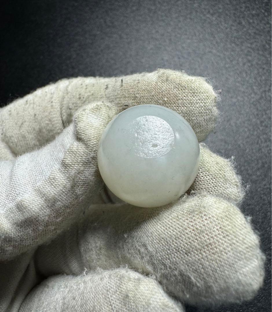 #1637 龍の珠 石古砡 砡製物 和田玉 清時代中国古美術骨董 アンティ一ク
