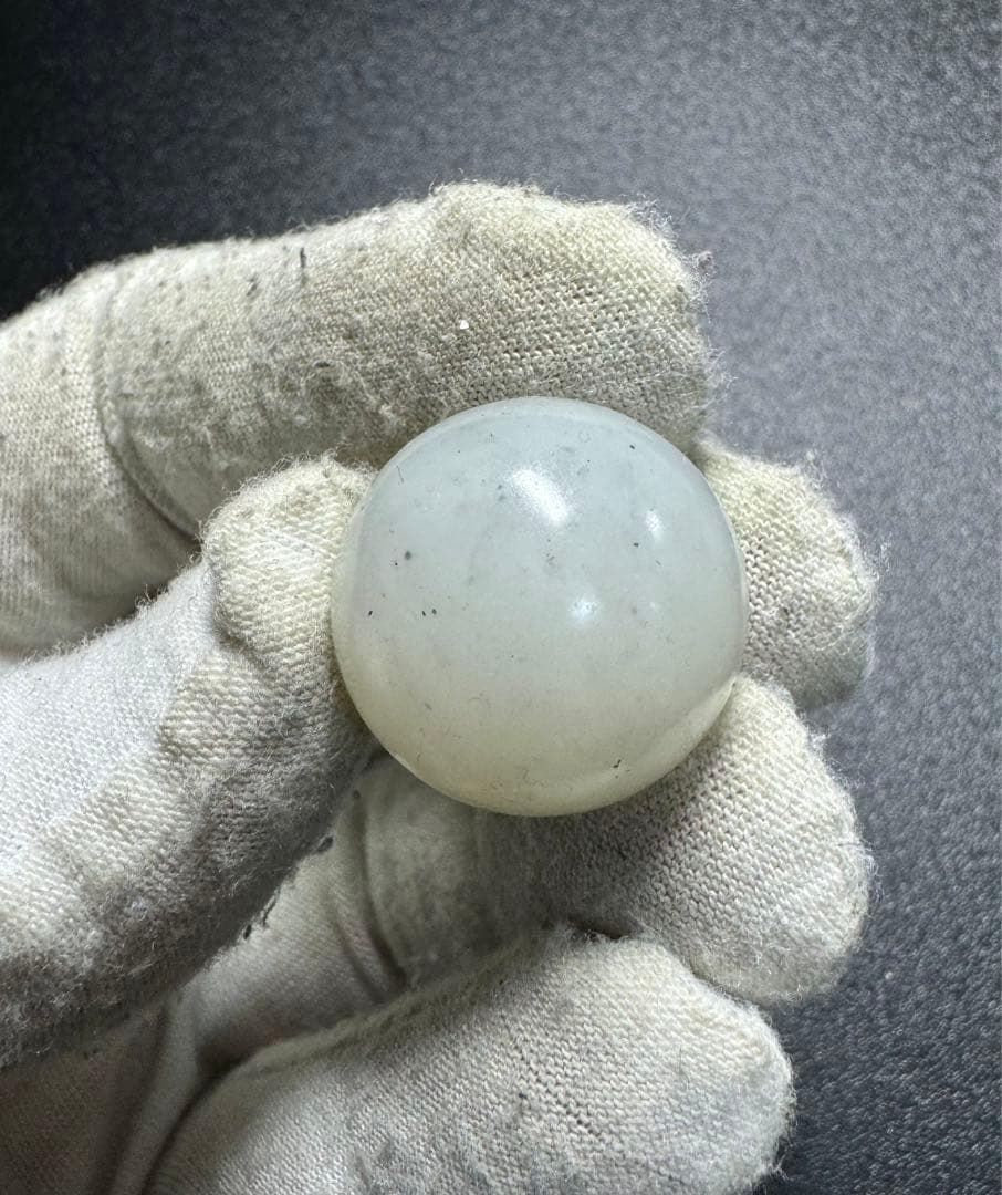 #1637 龍の珠 石古砡 砡製物 和田玉 清時代中国古美術骨董 アンティ一ク