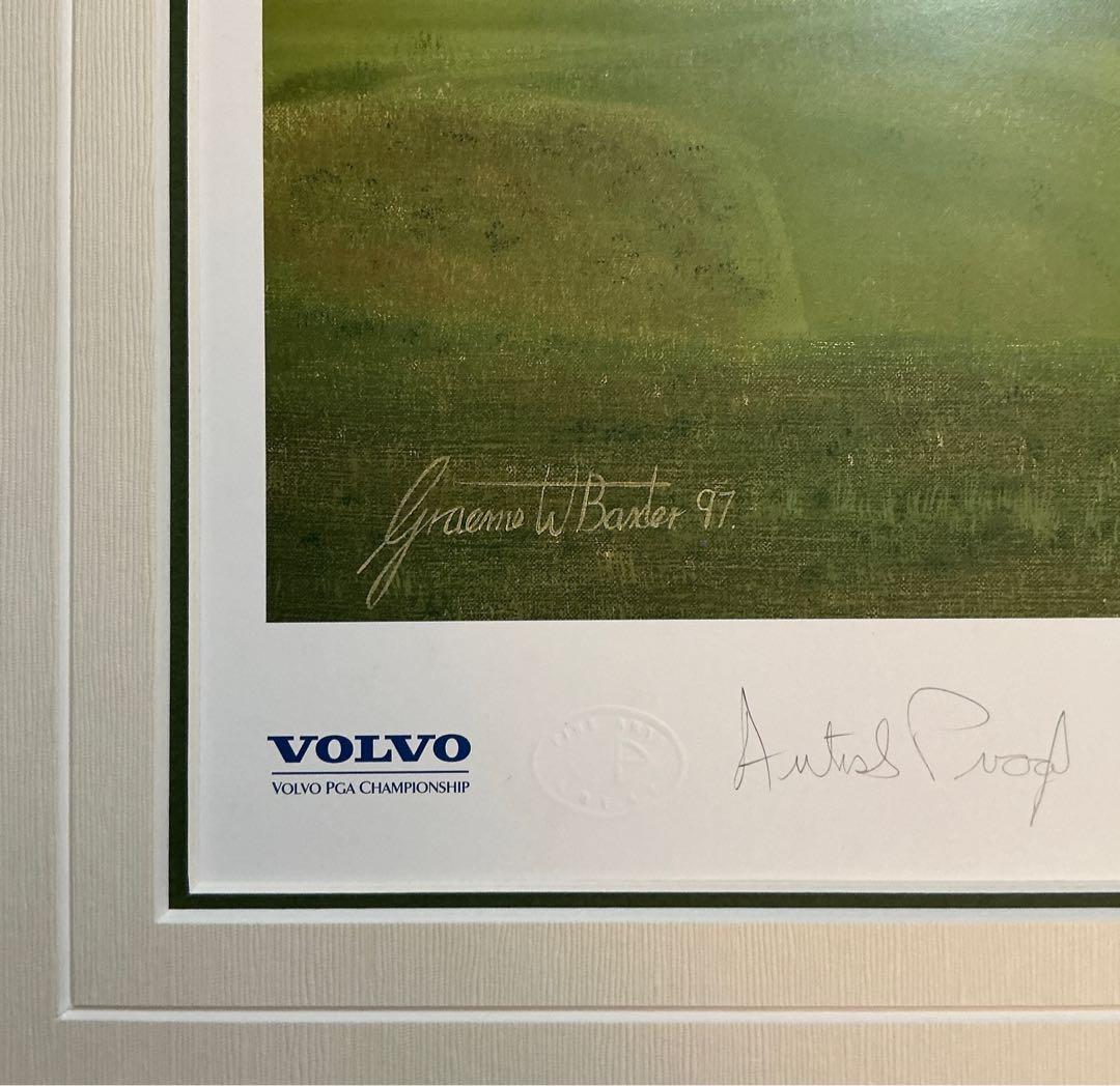 絵画 限定複製画 ゴルフ グレエムバクスター イギリス ウェントワース ボルボ