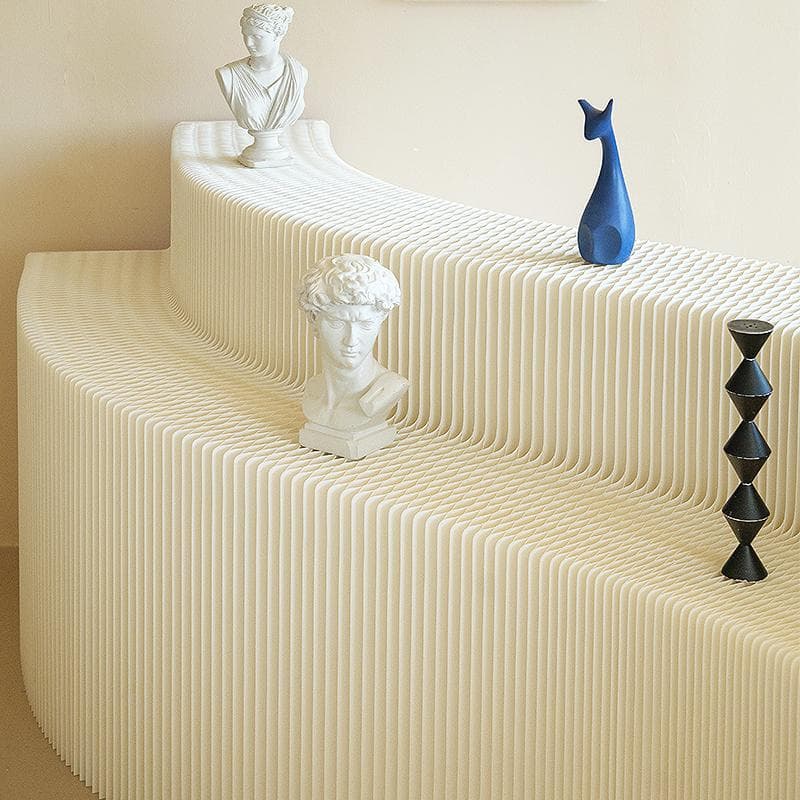 ディスプレイラック 二層式展示台 店舗用品 陳列台長さ2-3ｍ高さ73㎝折り畳み