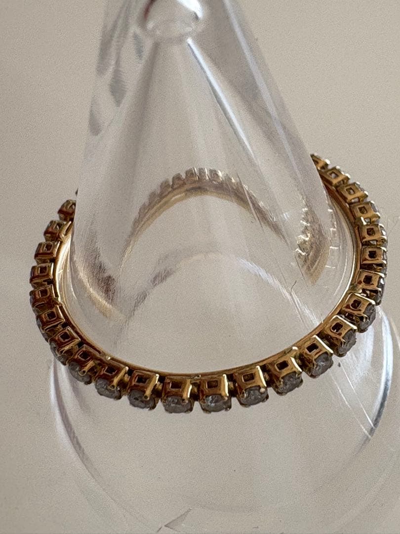 k18ゴールド✨ダイヤ0.45ct✨フルエタニティリング14号❣️