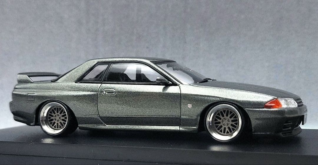 1/43　スカイライン改　R32　GT-R　BBS-LM　アルミ製　深リム