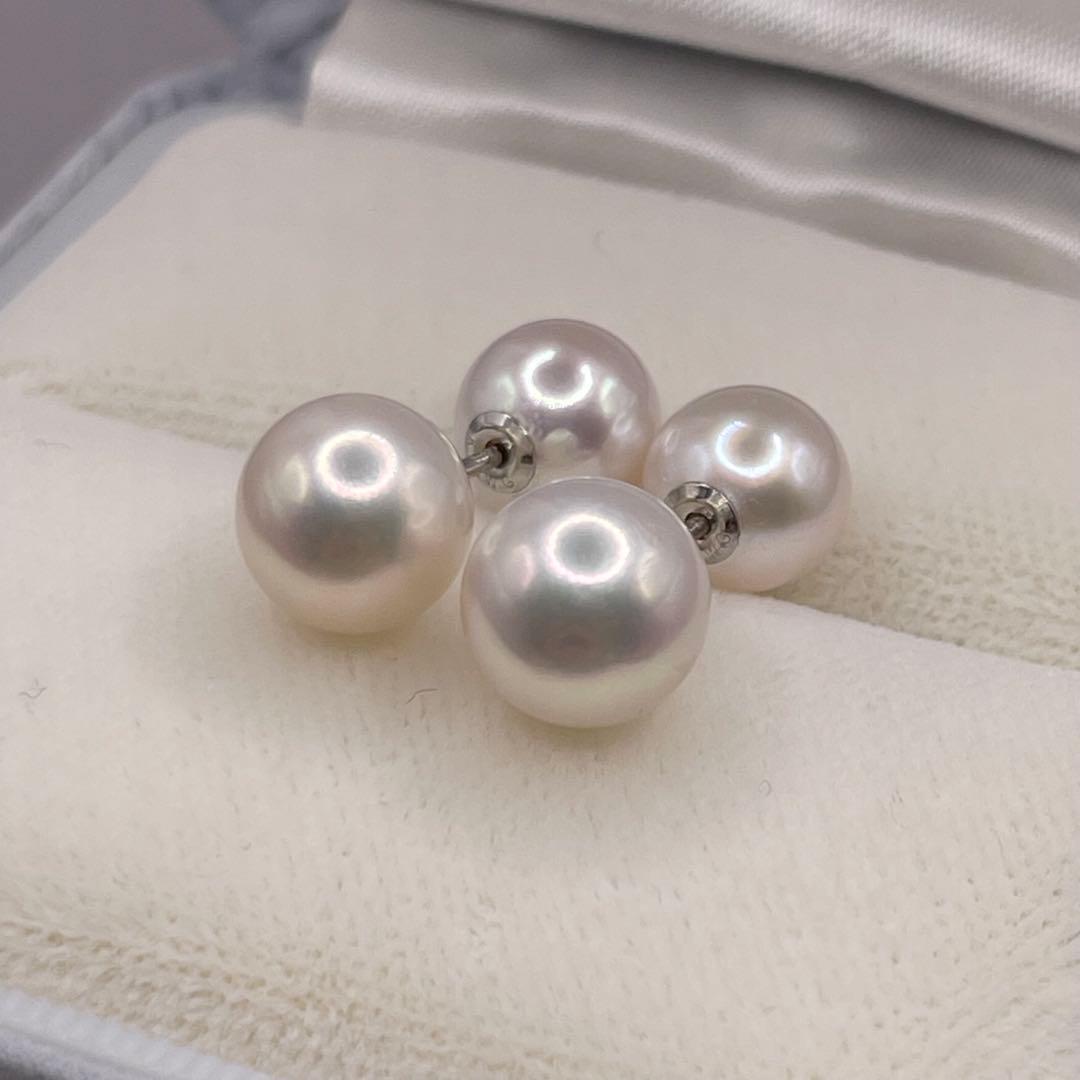 あこや真珠　ピアス　本真珠　バックパールキャッチ