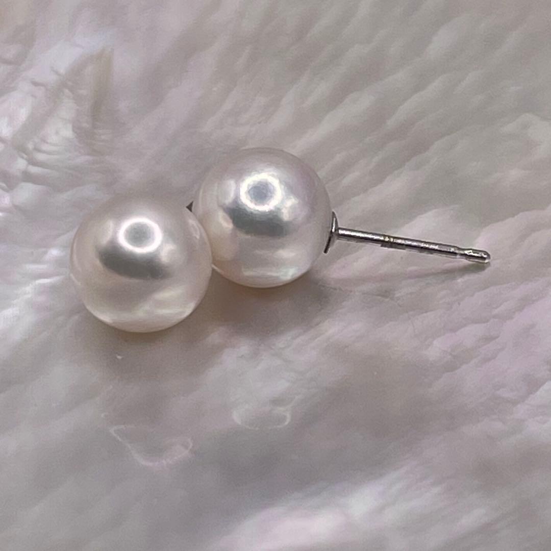 あこや真珠　ピアス　本真珠　バックパールキャッチ