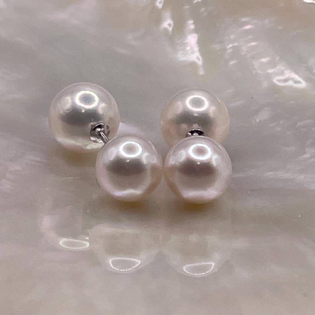 あこや真珠　ピアス　本真珠　バックパールキャッチ