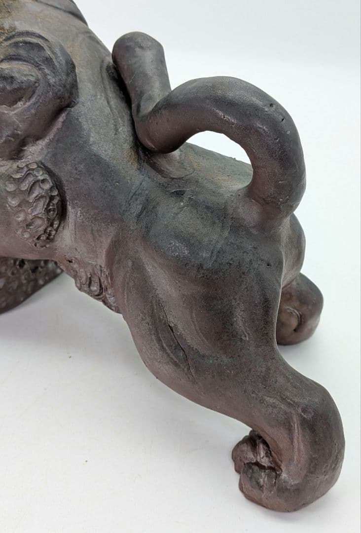 木村陶雲 備前焼 寅置物 虎 トラ Tiger 寅年 干支置物 細工物 縁起物