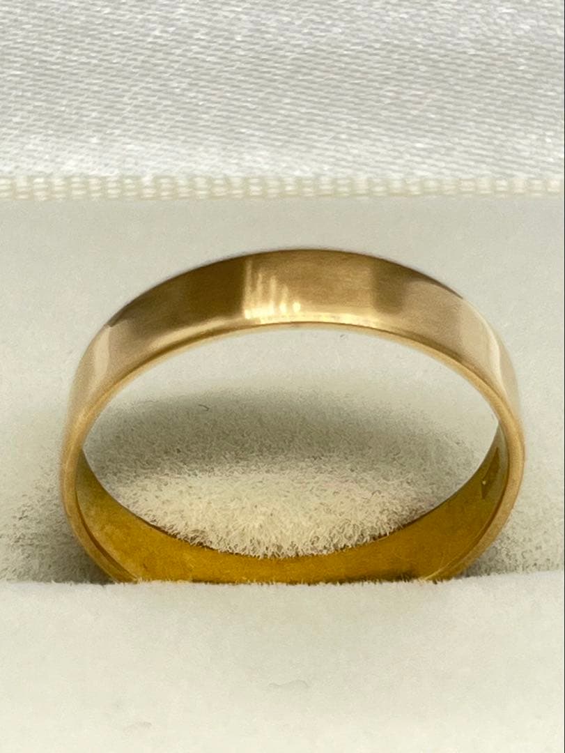 K18 平打ちリング 2.57g指輪 リング 刻印あり K18刻印