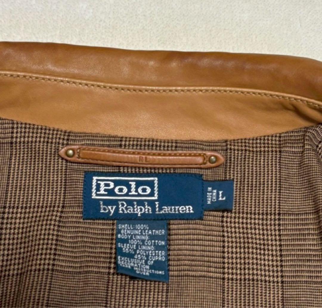 ラルフローレン　Ralph Lauren　レザージャケット　ブラウン