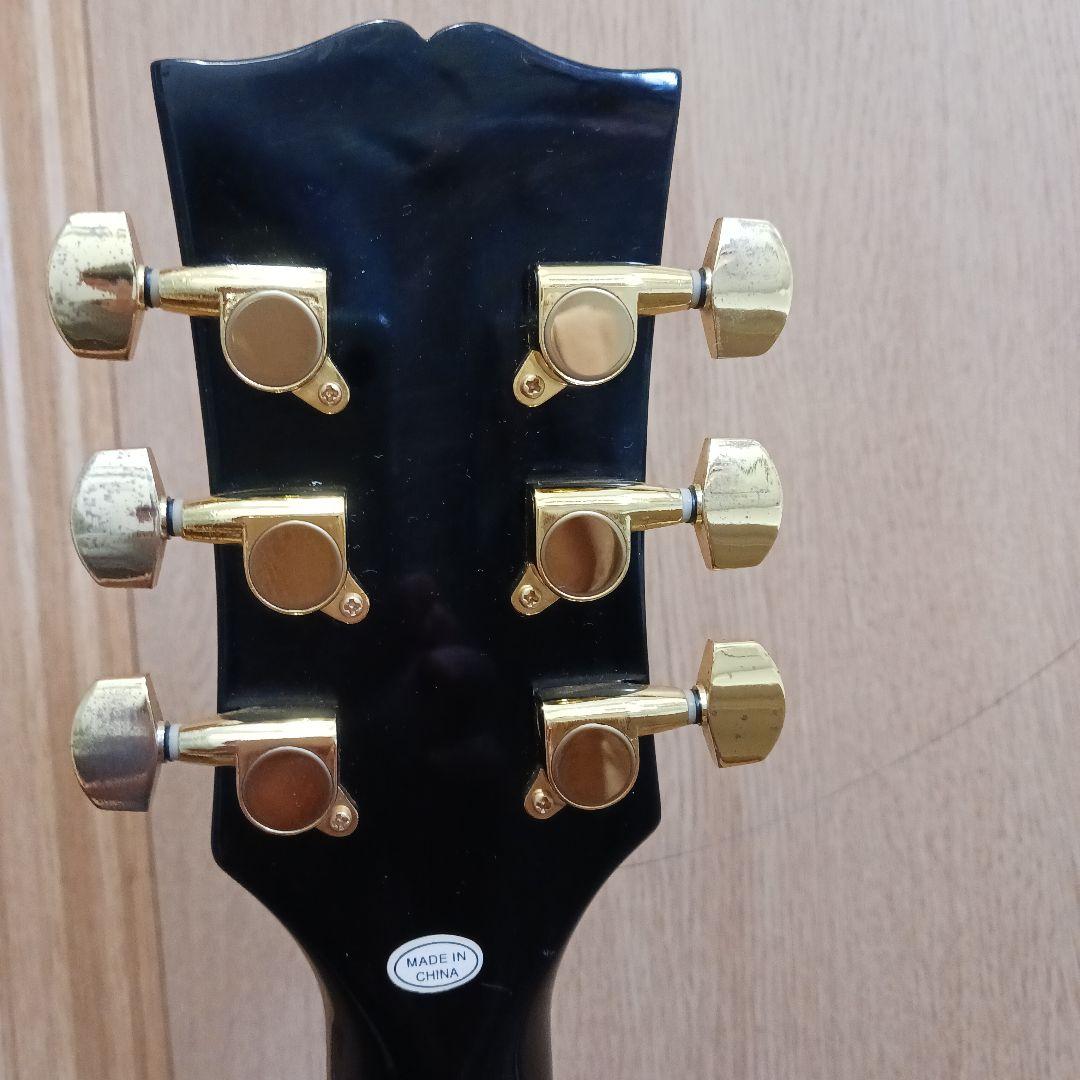 ブラック エレキギター ハムバッカー ＆ソフトケース＆ショルダーストラップ