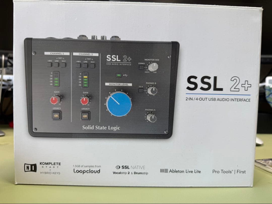 Solid State Logic SSL2+ オーディオインターフェース 箱付