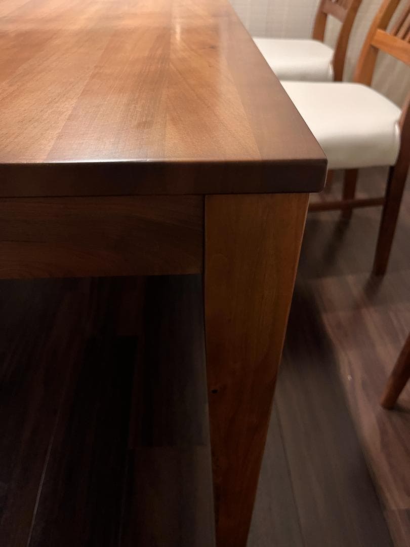 【美品】天然木ダイニングセット（テーブル＋チェア6脚）