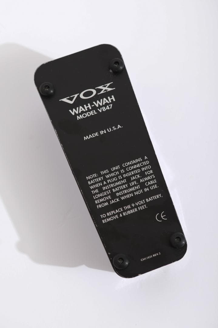 VOX WAH-WAH V847 ワウペダル（電源アダプター非対応）