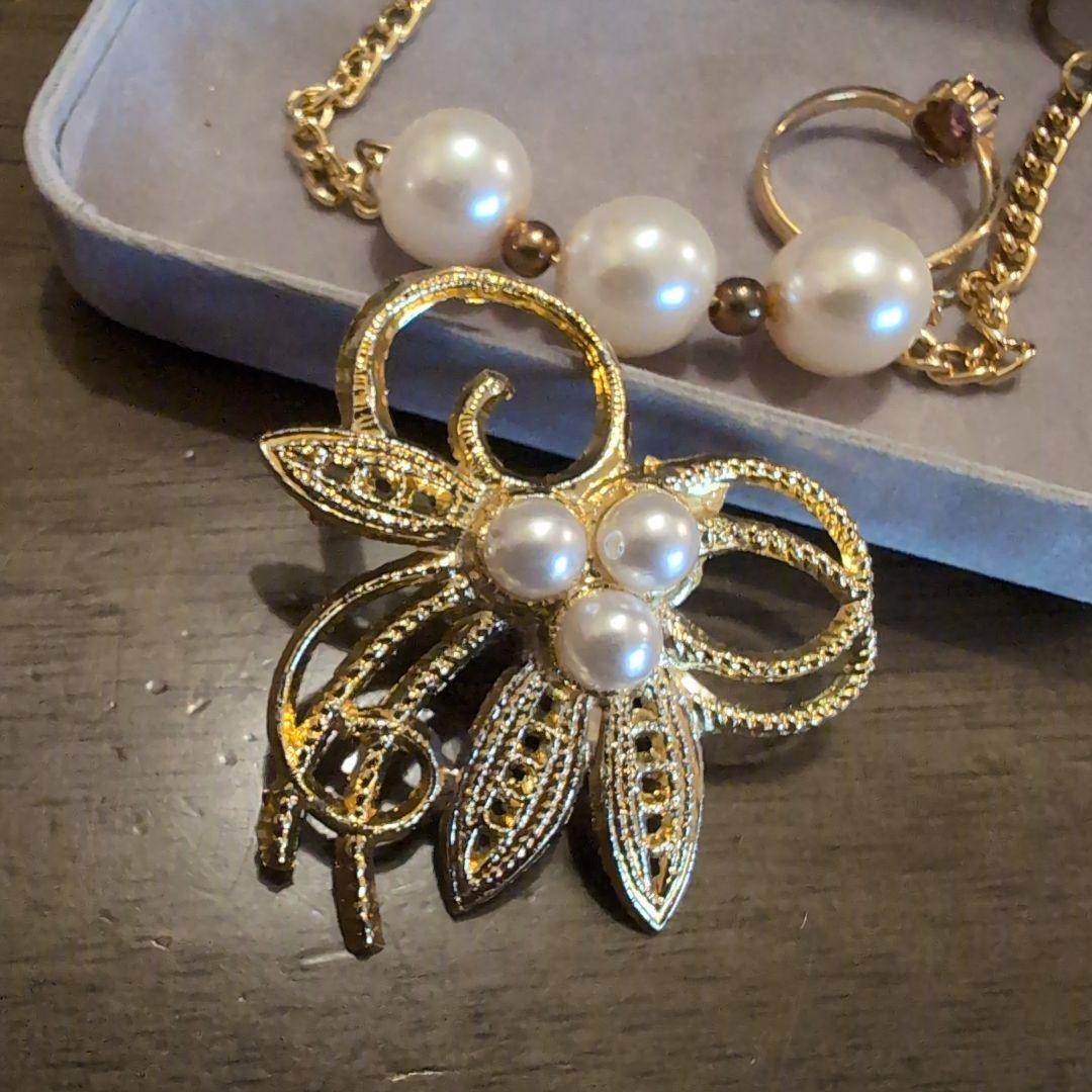 MAGNET 花モチーフ ブローチ・リングセット