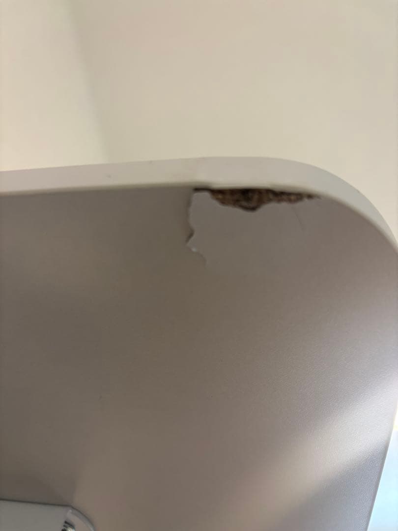 み*り様 ホワイトパソコンデスク 高さ調節機能付き