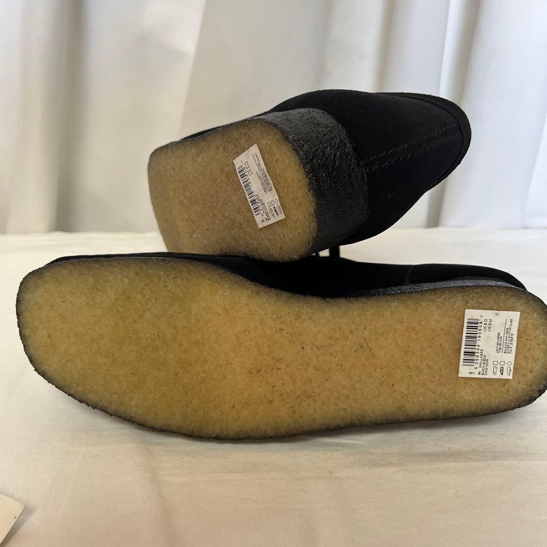 新品 CLARKS ワラビー ブラックスウェード 42