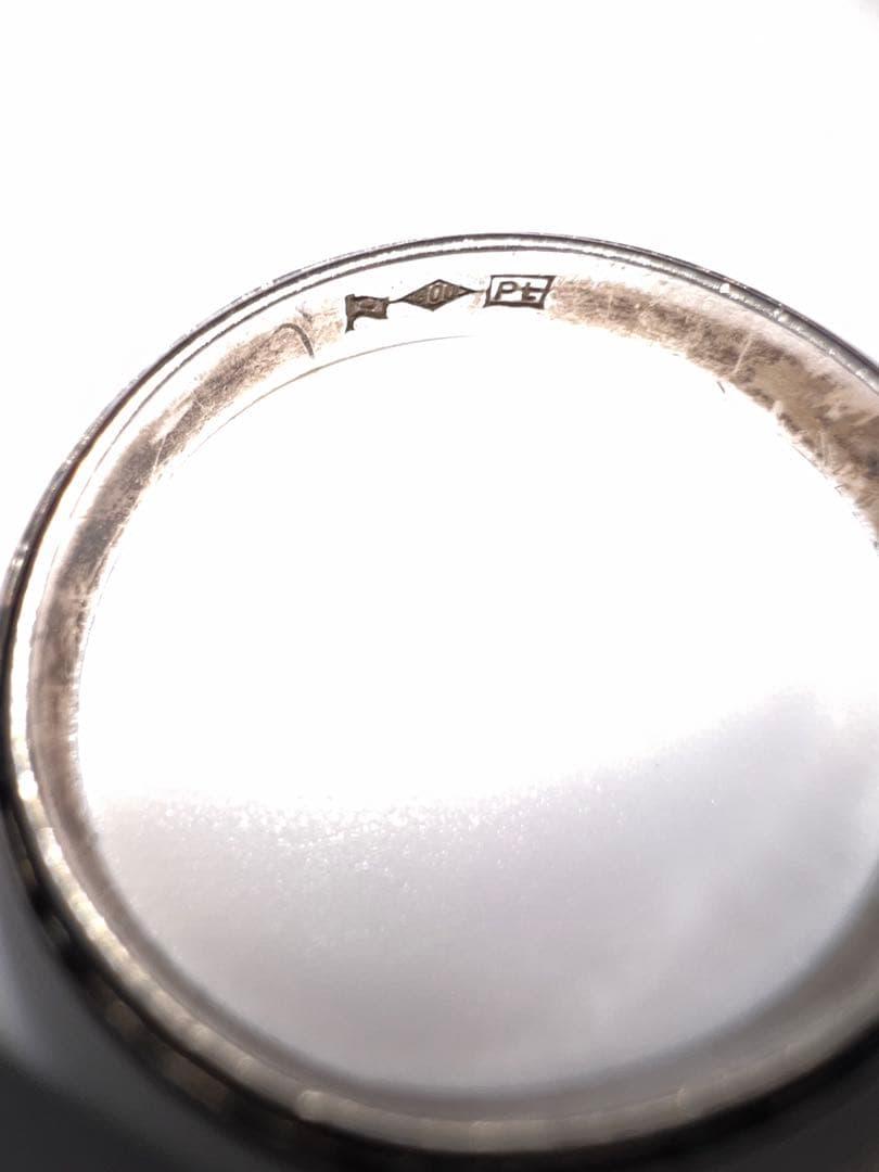指輪 リング 遺品整理　Pt プラチナ　約3.4グラム　サイズ約10号