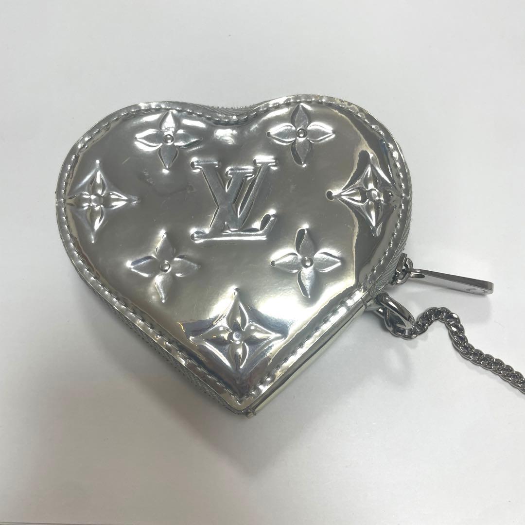 ルイヴィトン ケース　小銭入れ モノグラムミロワール ハート型