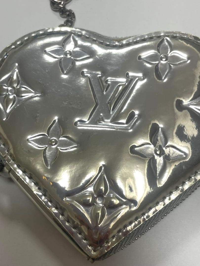 ルイヴィトン ケース　小銭入れ モノグラムミロワール ハート型