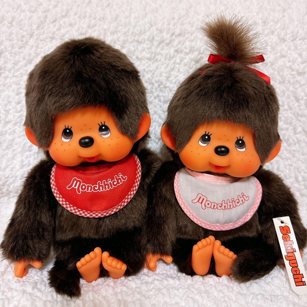 モンチッチMサイズ　旧タイプ　男の子女の子ペア　セキグチ　　おまけ付き