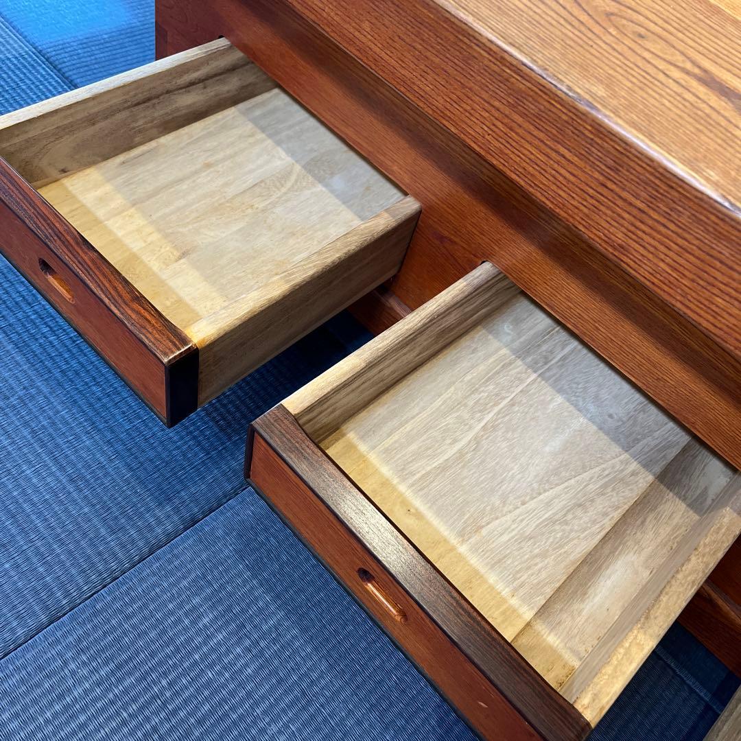 座卓　ローテーブル　囲炉裏　木製引き出しつき　レトロ　アンティーク家具