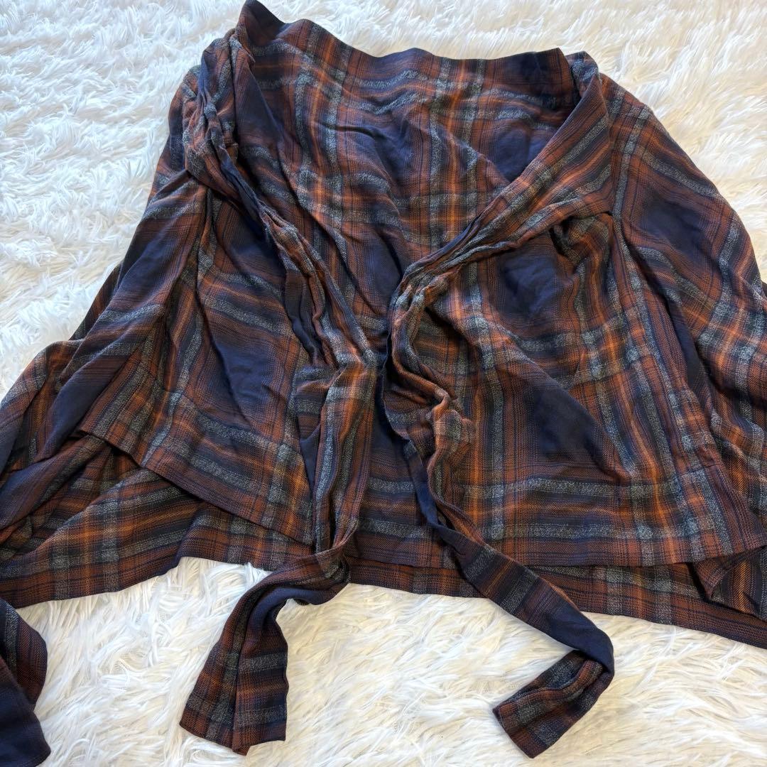 良品✨ヴィヴィアンウエストウッド レッドレーベル M 腰巻きシャツ風 スカート