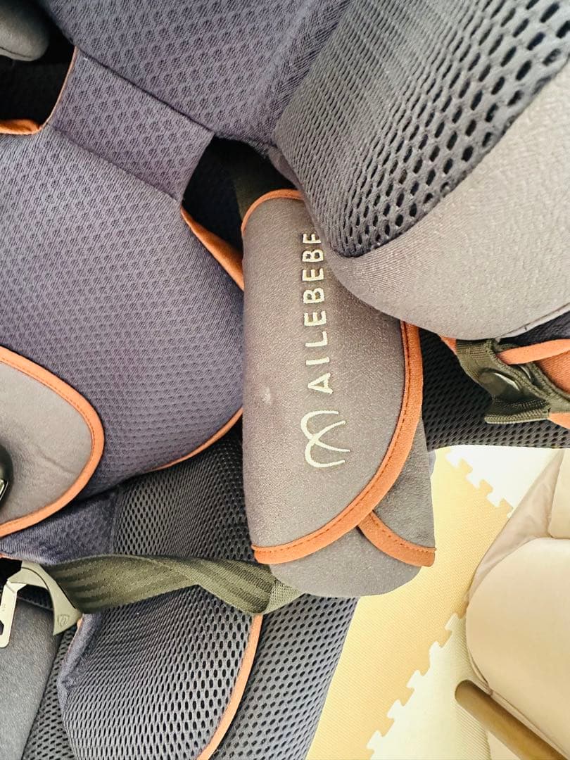 AILEBEBE 回転式チャイルドシート ネイビー/ブラウン