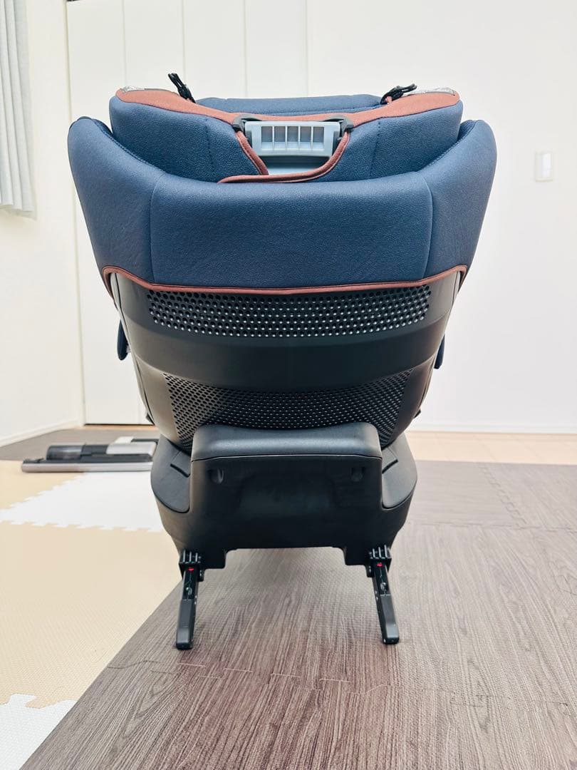 AILEBEBE 回転式チャイルドシート ネイビー/ブラウン