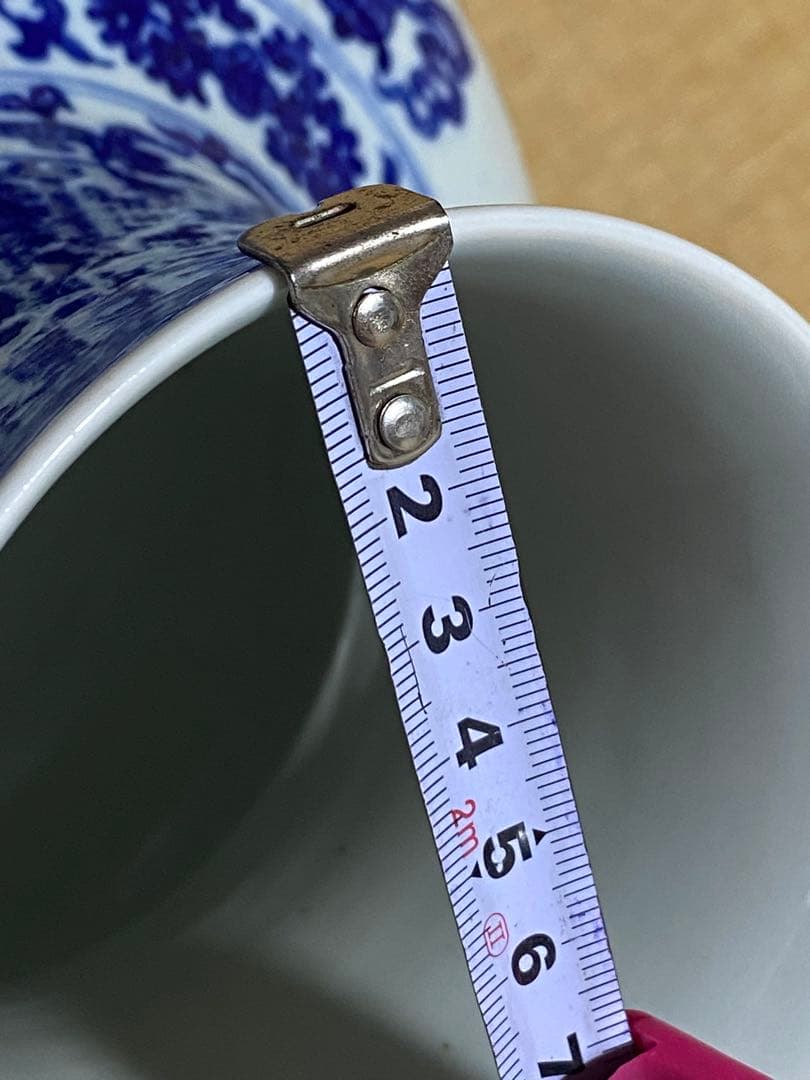 ♦中国古陶磁 鑑定済 大清乾隆年製銘 100年〜130年前 青花尊形瓶 古美術品