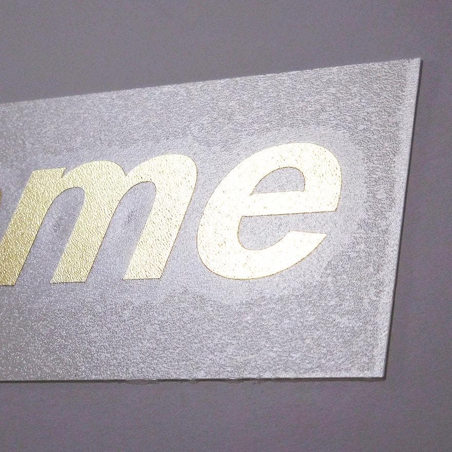 Supreme ダイカット ボックスロゴ ステッカー ゴールド