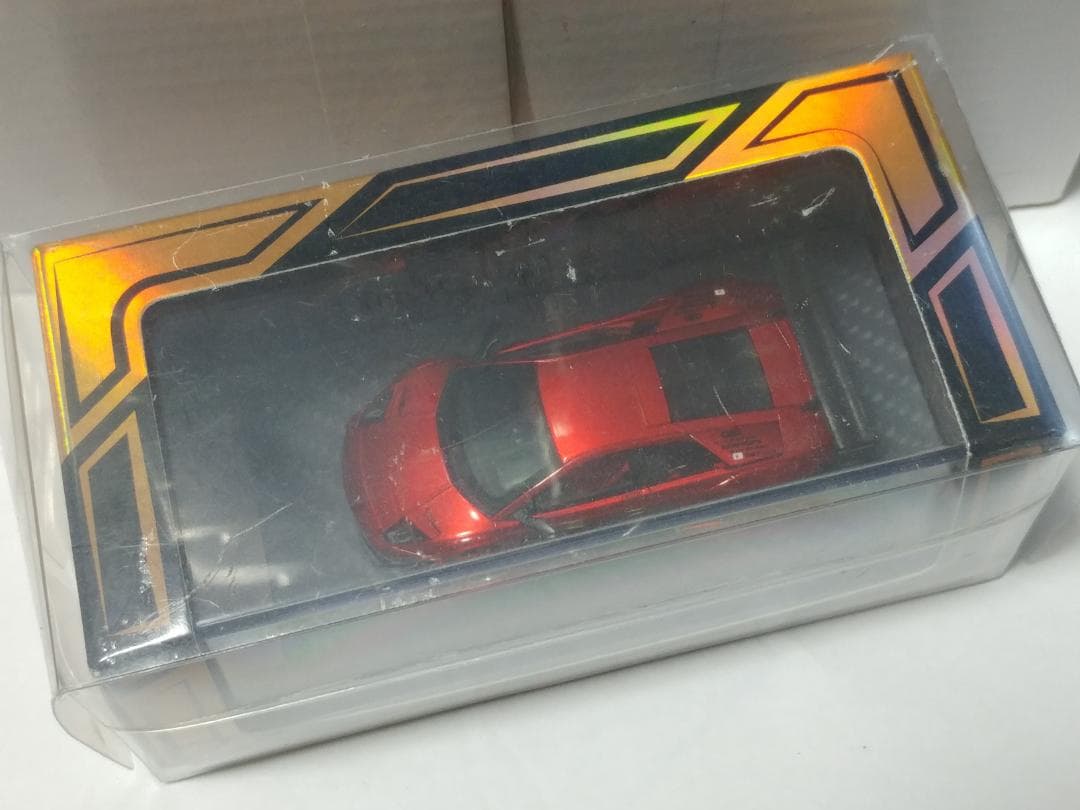 404 YMモデル 1/64 ランボルギーニ ムルシエラゴ LBWK レッド