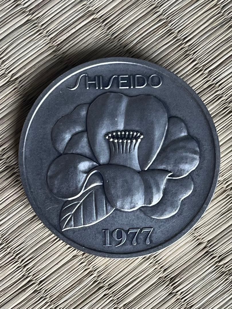純銀 資生堂 SHISEIDO 創立50周年記念 銀貨 造幣局刻印