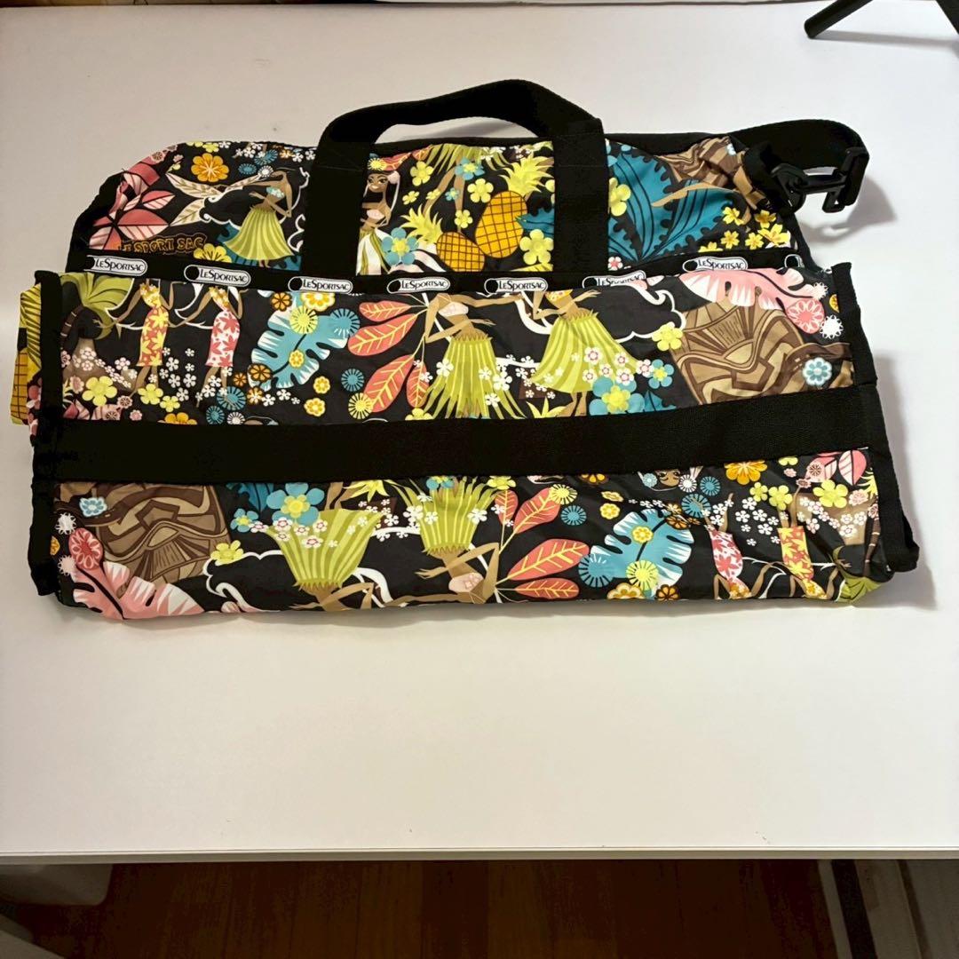 ハワイ限定　LeSportsac 　 ボストンバッグ　ショルダー　フラガール