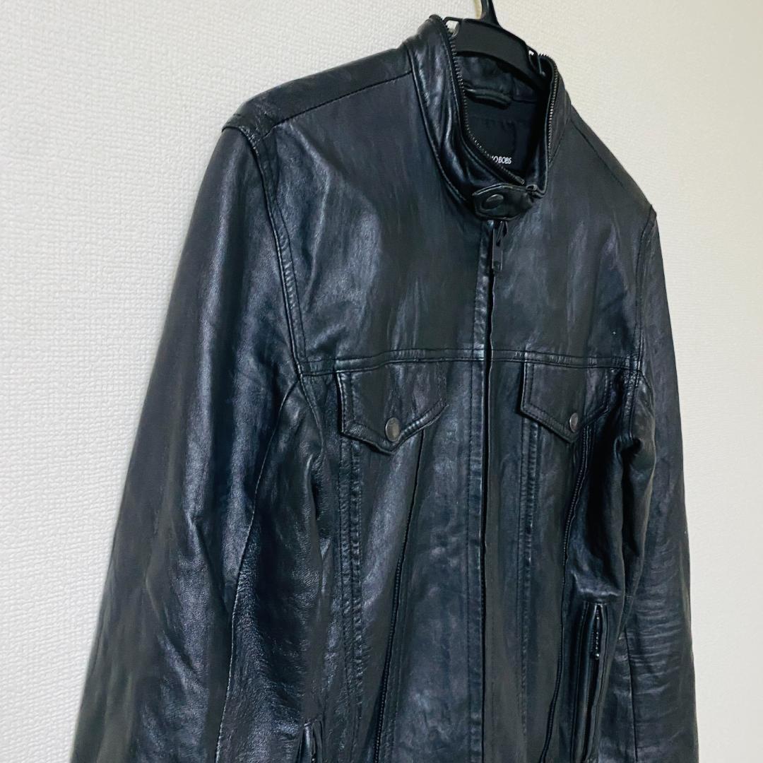 BUFFALO BOBS　 ラムレザー　シングル　ライダースジャケット　M
