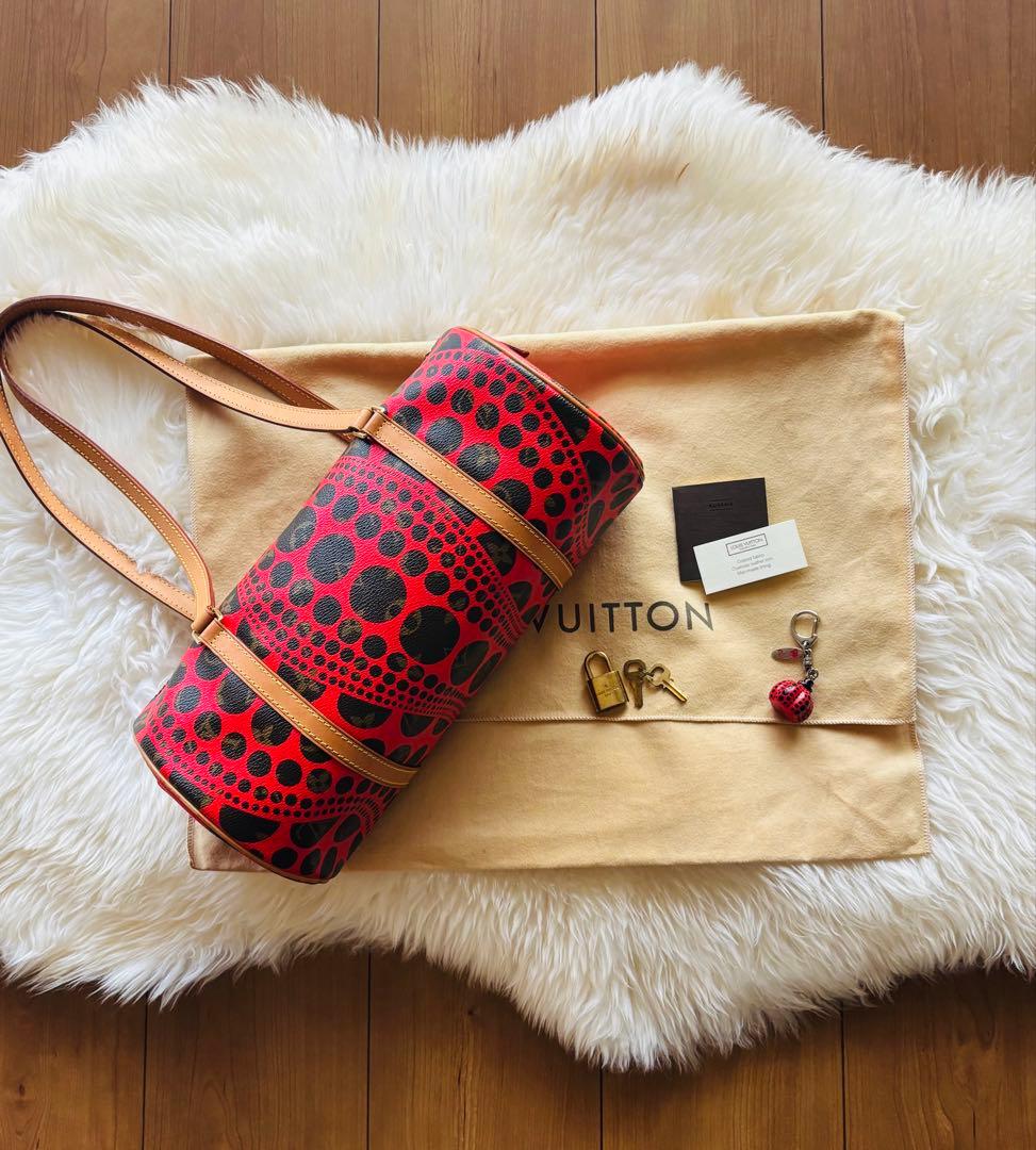 《美品)LOUIS VUITTON パピヨン 草間彌生　パンプキンドット
