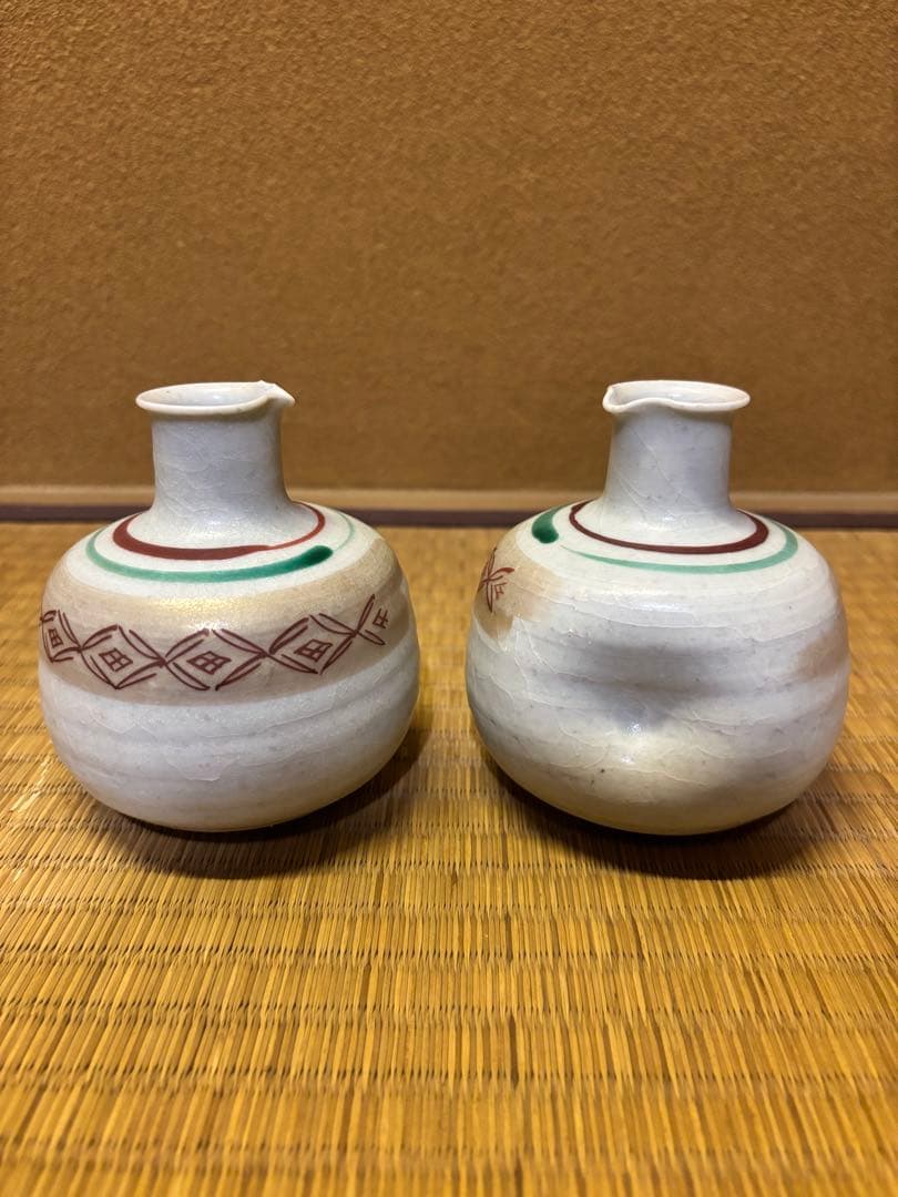 人間国宝　三代徳田八十吉　(正彦) 酒器セット　九谷焼