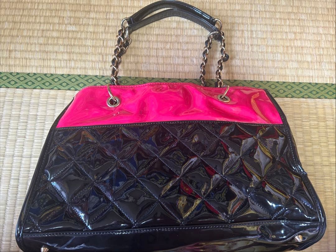 00s MARS リボンチャーム付き キルティングバッグ