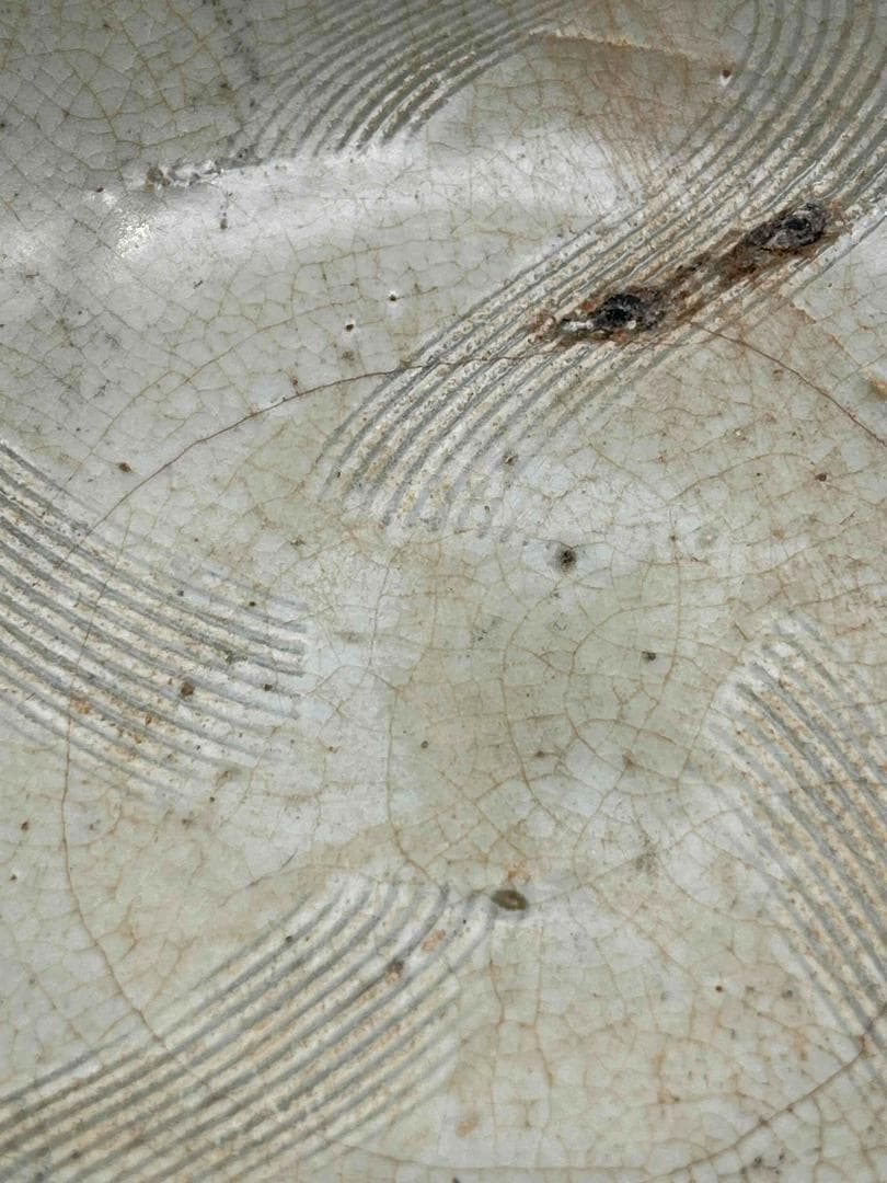 宋時代　青磁茶碗　茶盞 影青　景徳鎮　唐物　古賞物　時代物 茶盞(E-51)