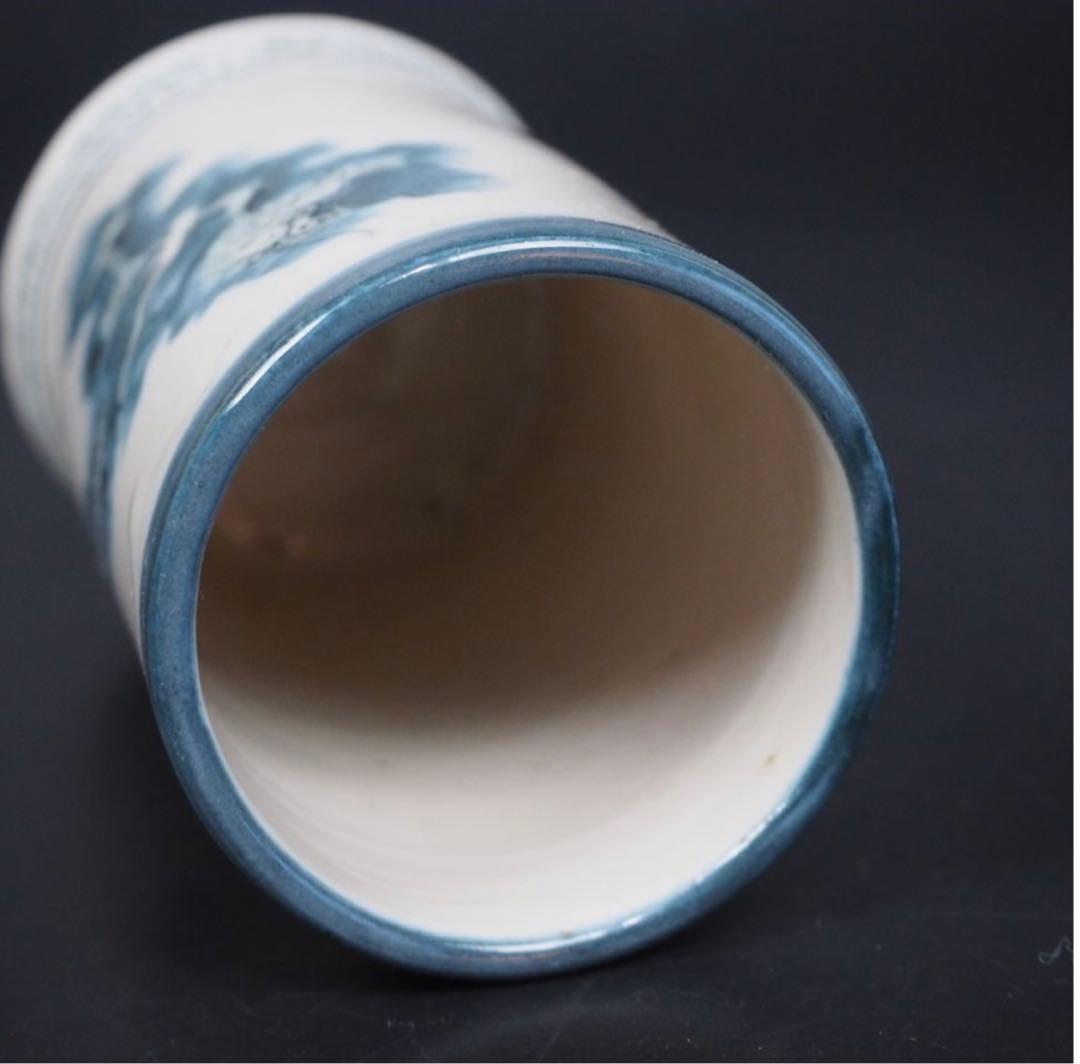 送料無料　江戸時代　富士山龍文 古伊万里 古染付筆筒